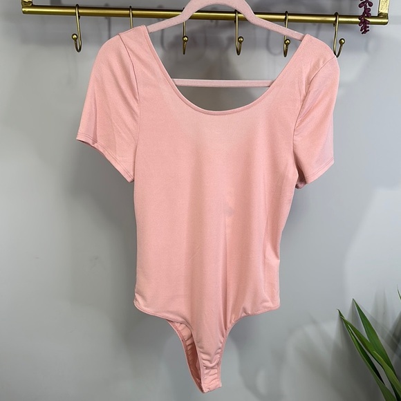 Pink Short Sleeve Bodysuit - Picture 1 of 6